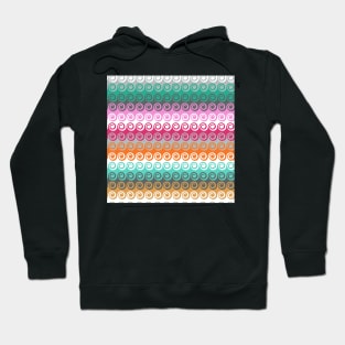 Waves colorful pattern Hoodie